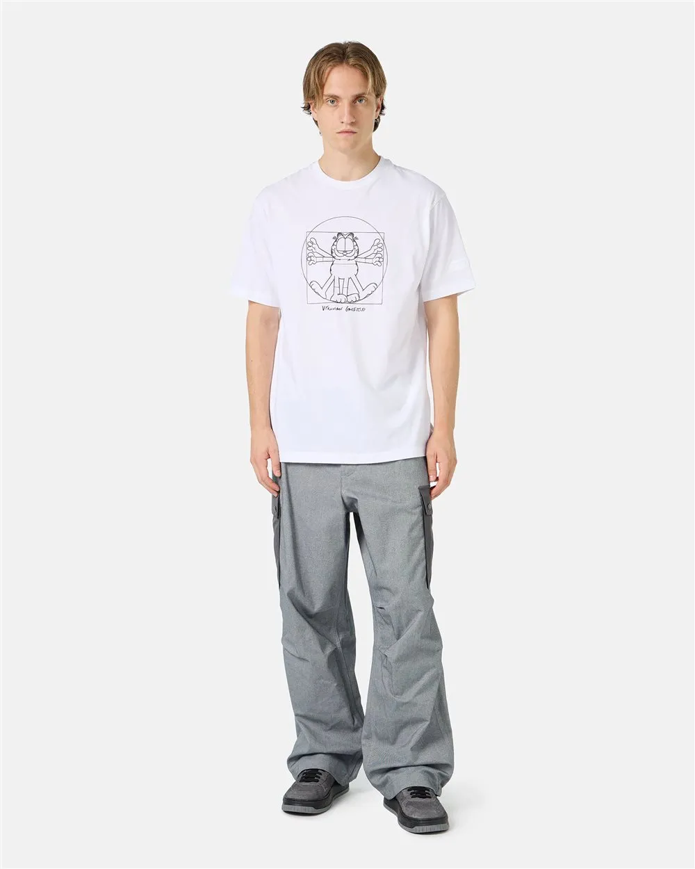 T-shirt con stampa Vitruvian Garfield