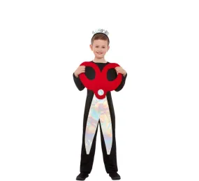 Tijera costume nero e rosso per il bambino
