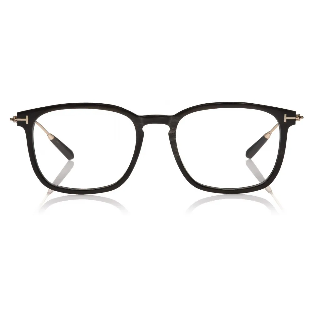 Tom Ford - Key Bridge Round Horn Optical - Corno Nero - FT5722-P - Occhiali da Vista - Tom Ford Eyewear