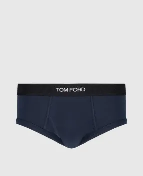 Tom Ford Slip blu con logo T4LC11040