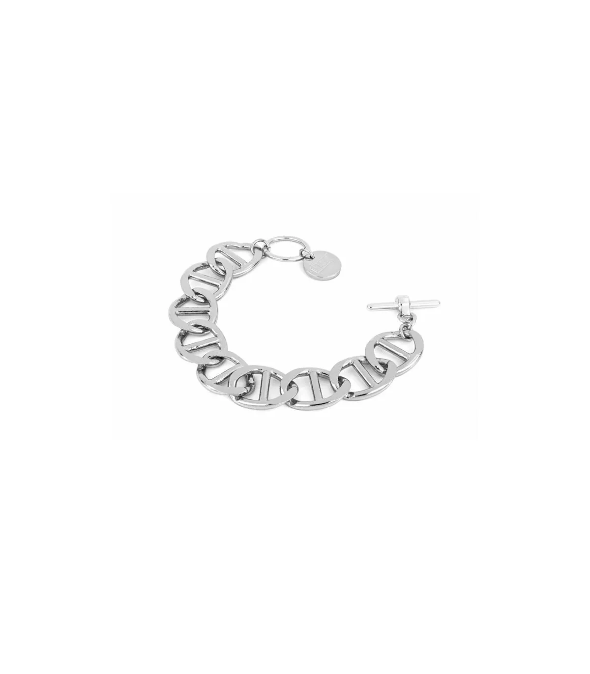 Unoaerre Bracciale Donna Bronzo Bianco Lucido Maglia Marina Piatta EXB4745