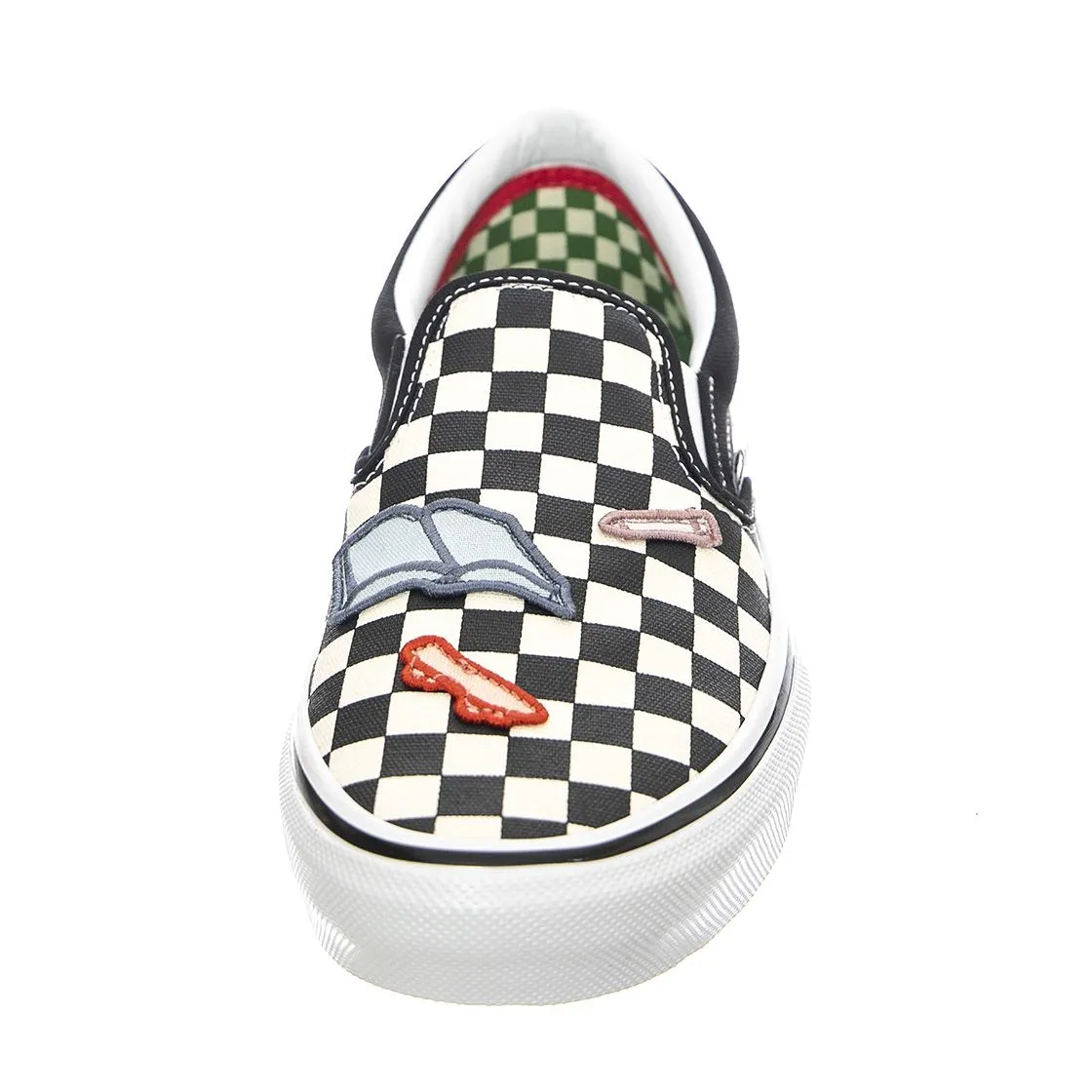 Vans MN Skate Slip-On - Scarpe Profilo Basso Uomo Nere / Bianche / Skateistan / Checkerboard    